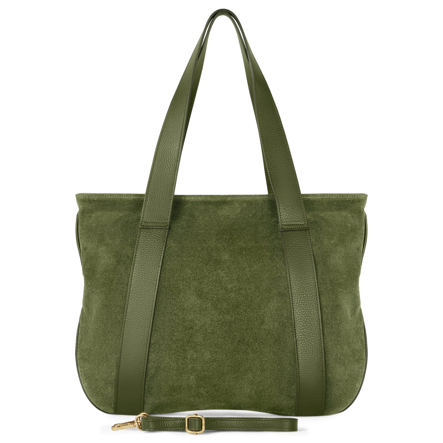 Suede Leather Satchel Bag