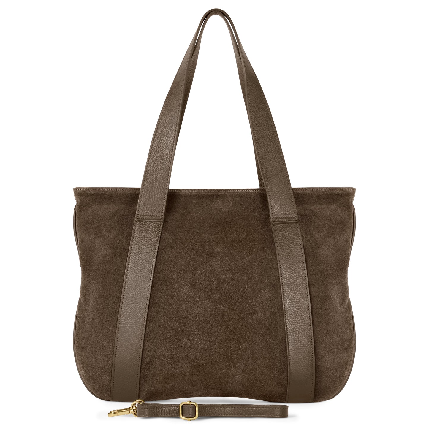 Suede Leather Satchel Bag