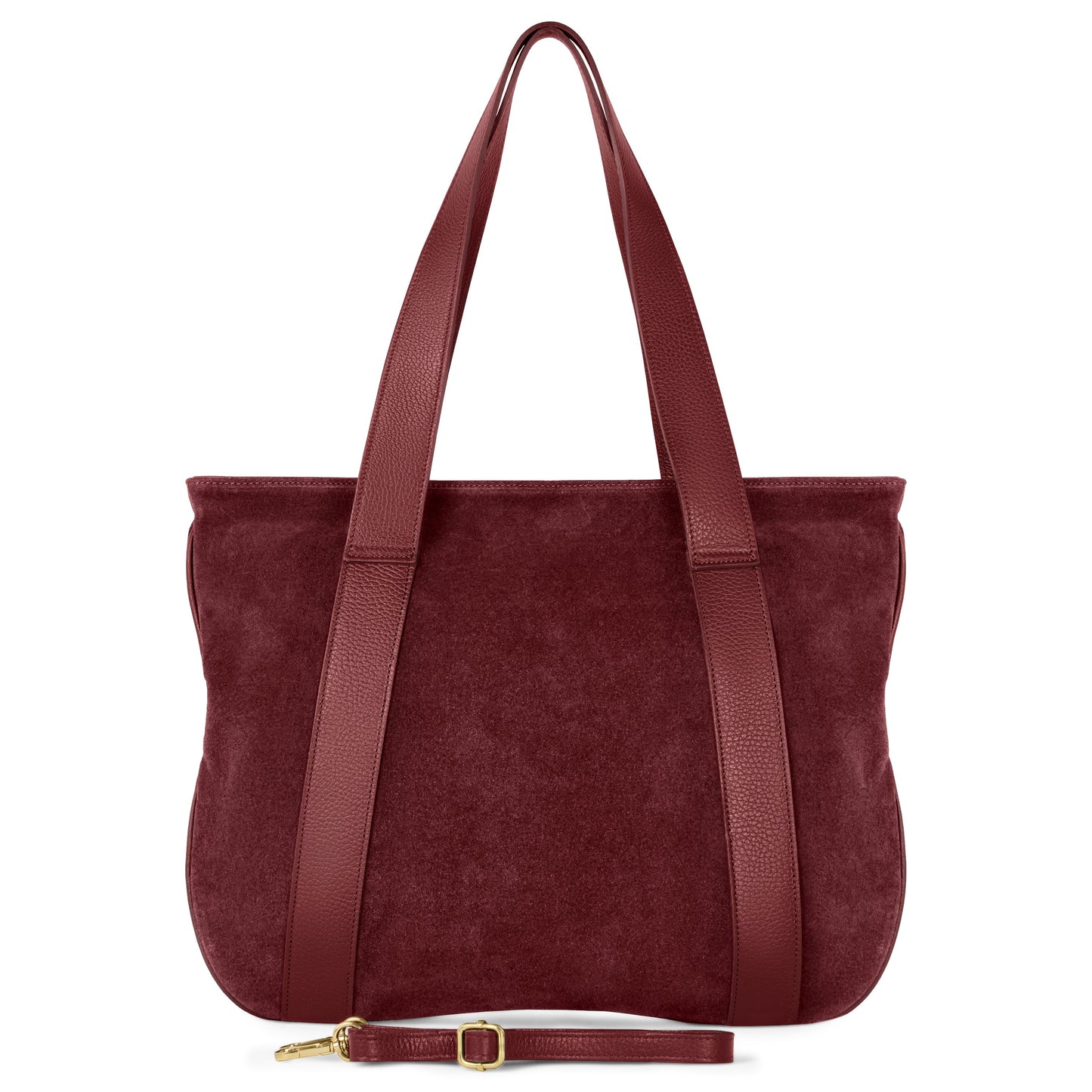 Suede Leather Satchel Bag
