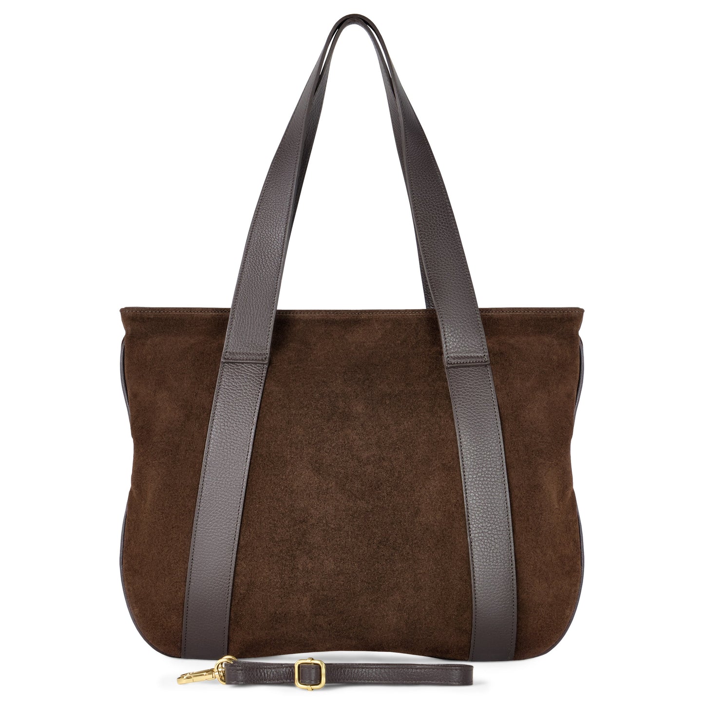 Suede Leather Satchel Bag