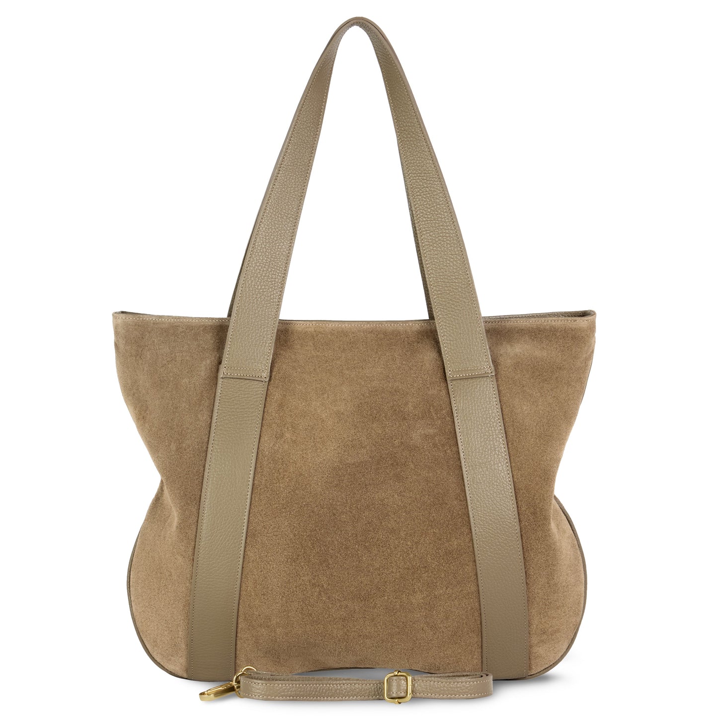 Suede Leather Satchel Bag