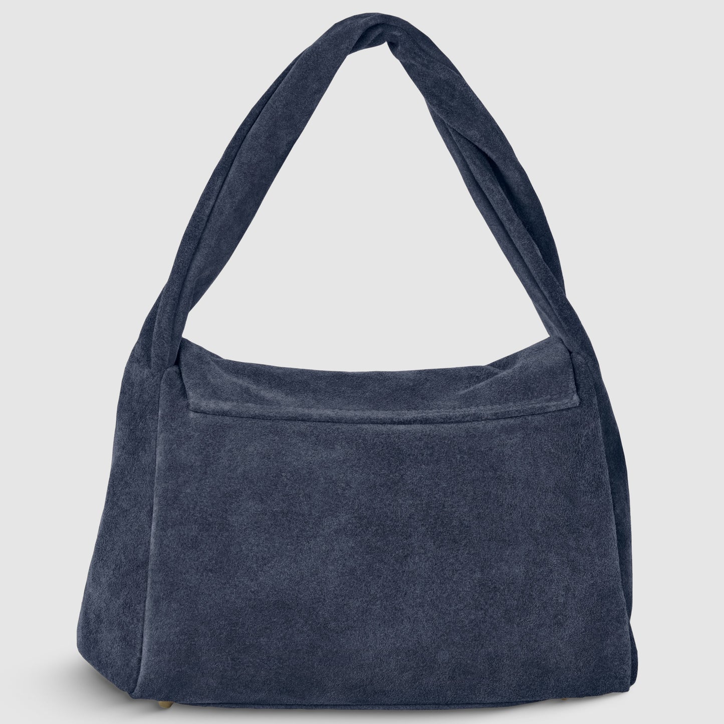Suede Leather Top-Handle Bag