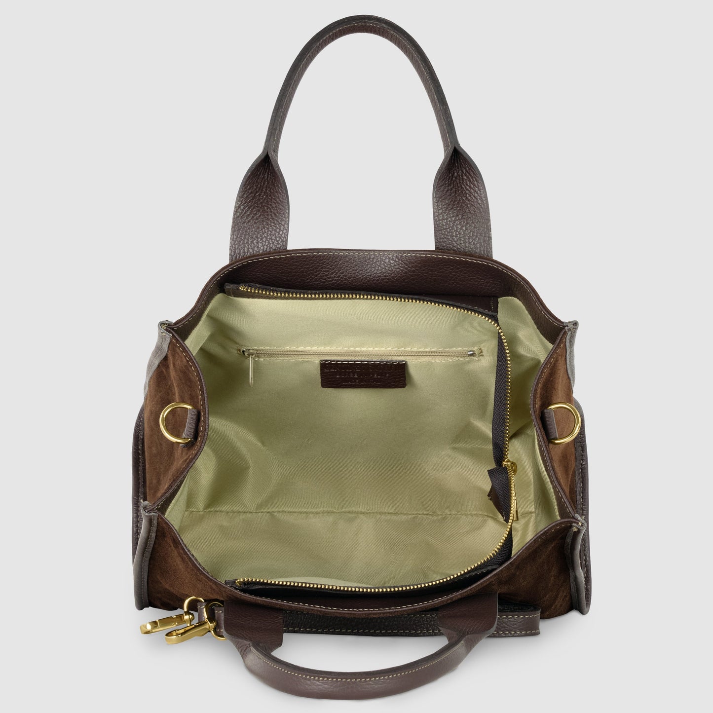 Suede Leather Tote Bag