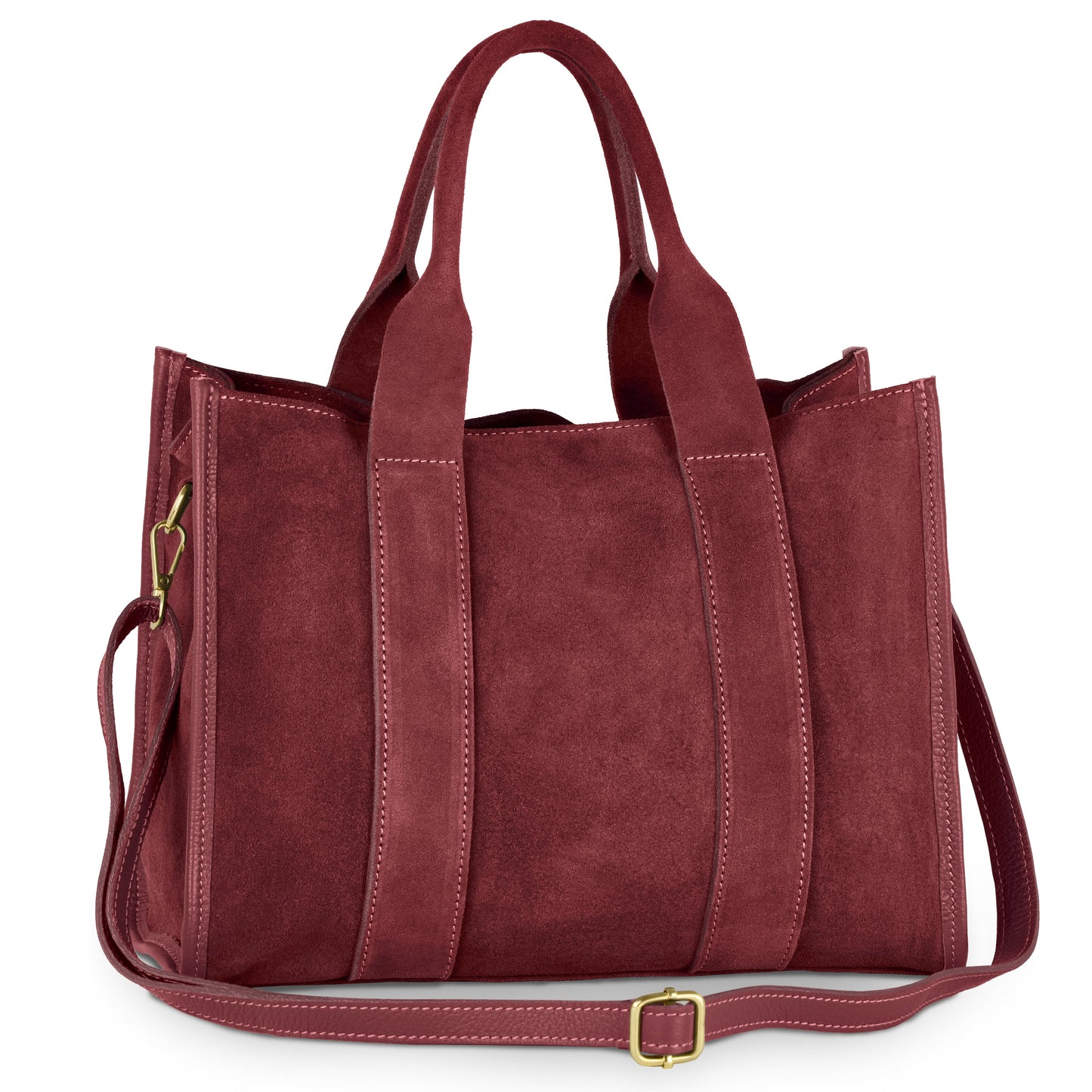 Suede Leather Tote Bag