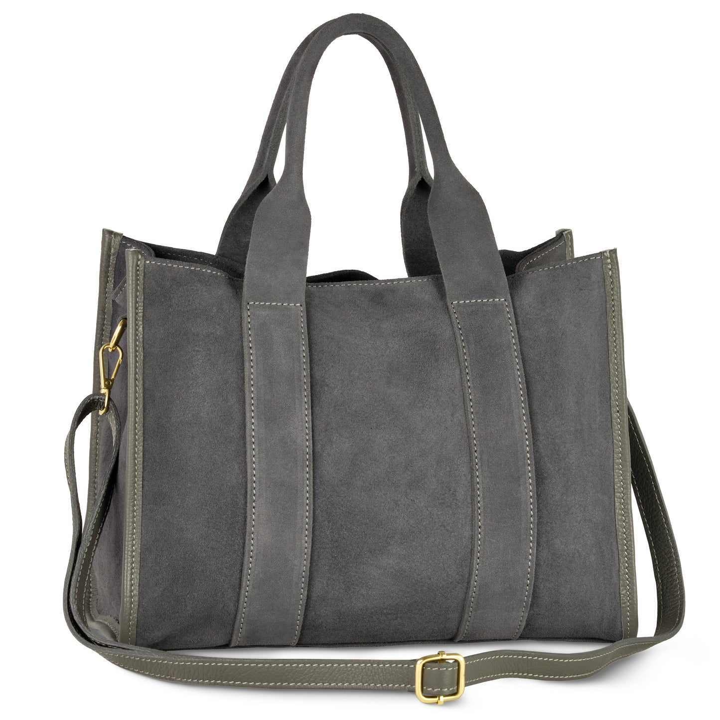 Suede Leather Tote Bag