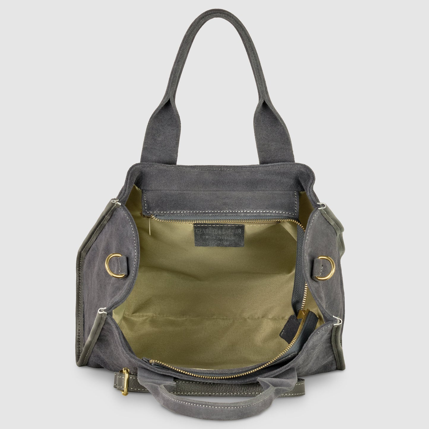 Suede Leather Tote Bag