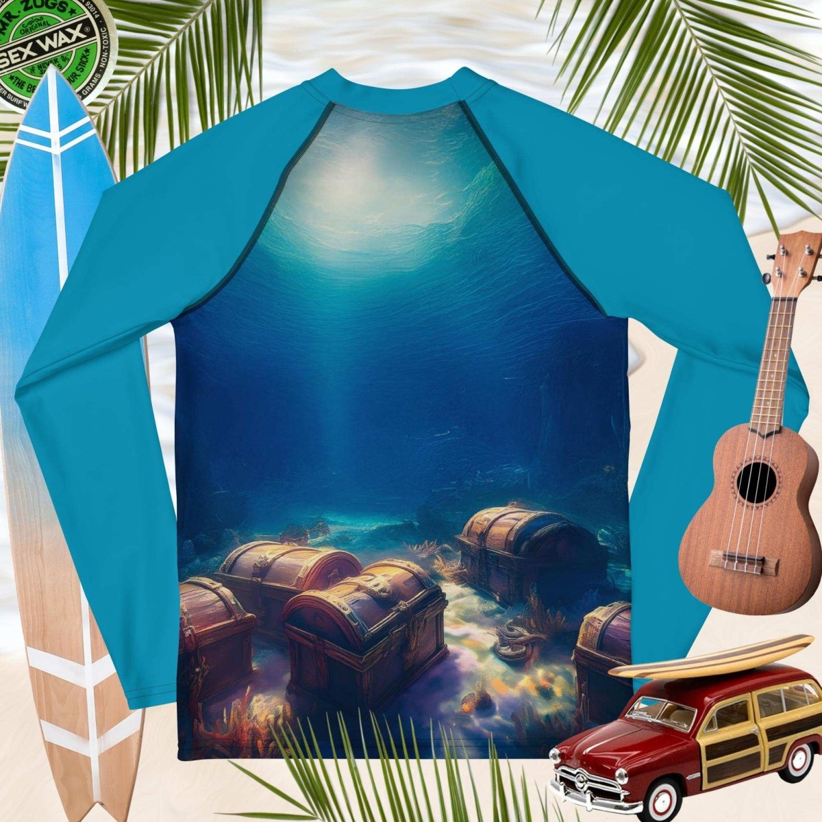 Treasure Ship | Rash Guard | Teen/Youth Sun rashie