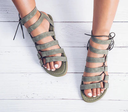 Summer European Style Plus Size Gladiator Sandals
