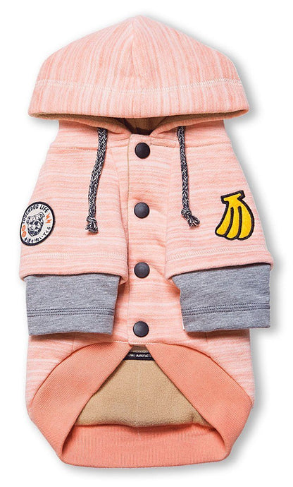 Touchdog ® Hampton Beach Ultra-Soft Blasted Cotton Hooded Dog Sweater