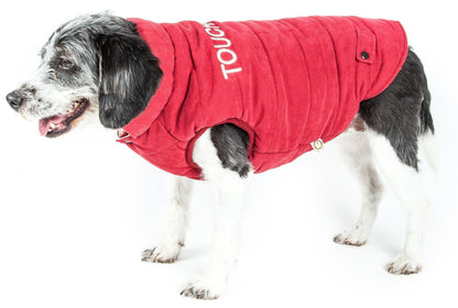 Touchdog ® Waggin Swag Ultra-Plush Insulated and Reversible Dog Coat