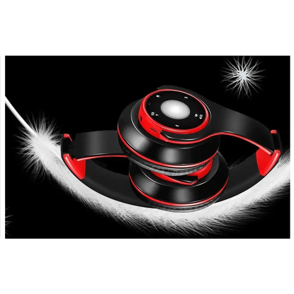 Wireless Headset Bluetooth Earphones and Headphone Foldable Adjustment Bluetooth Wired Headphones TF Card MP3 FM Radios For Online Class Business Trip Travel Video Conference
