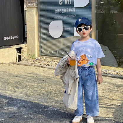 Korean Cartoon Children's Clothing for Boys and Girls