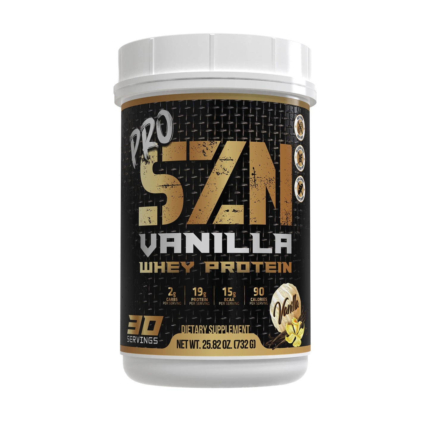 Vanilla Whey Protein Isolate Powder | Lean Muscle & Recovery | SZN Supps