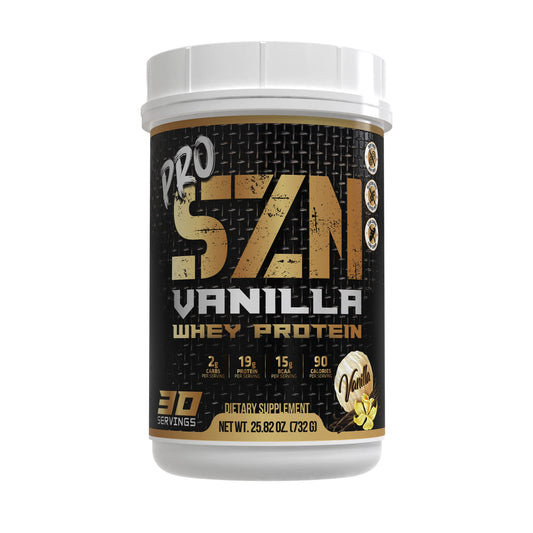 Vanilla Whey Protein Isolate Powder | Lean Muscle & Recovery | SZN Supps