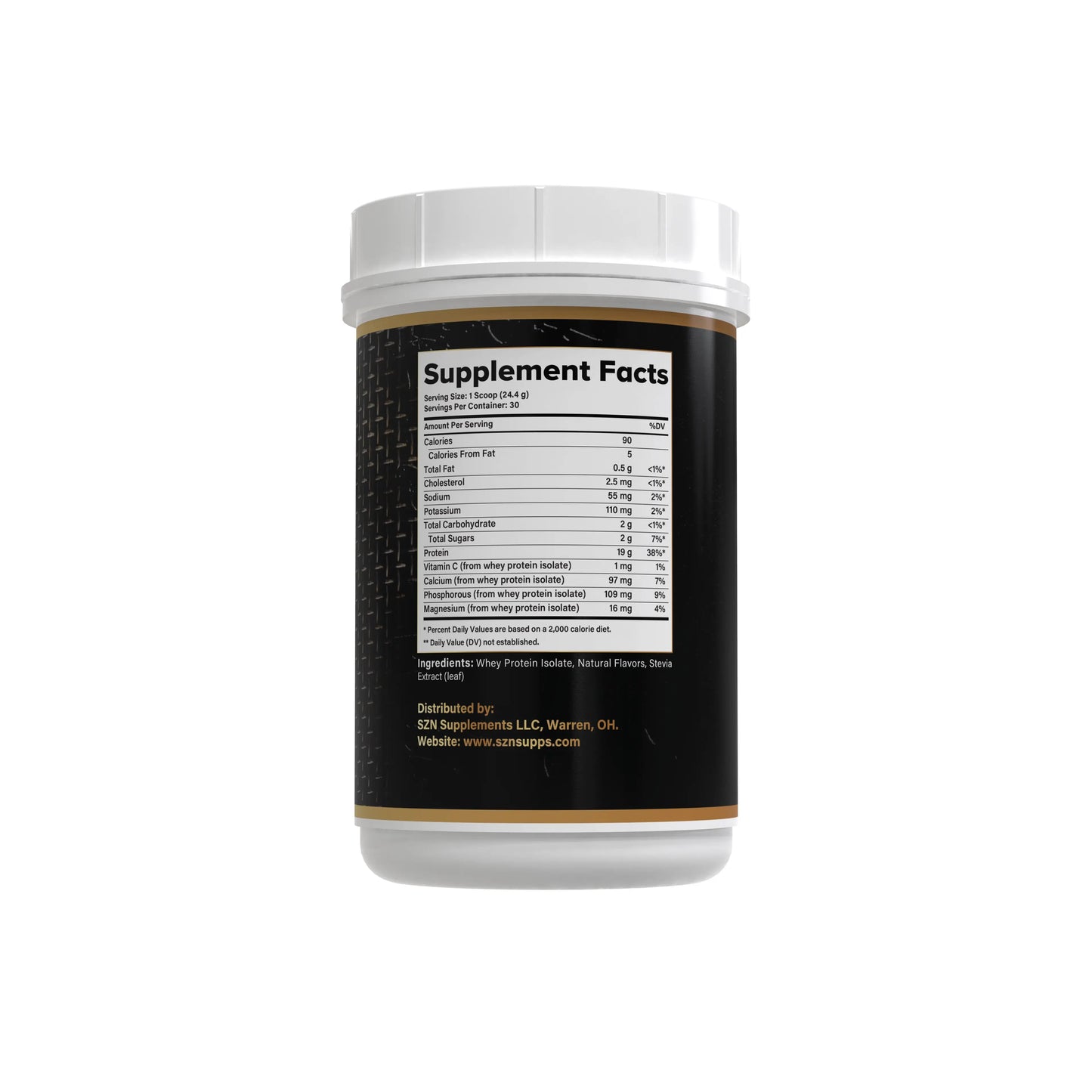 Vanilla Whey Protein Isolate Powder | Lean Muscle & Recovery | SZN Supps