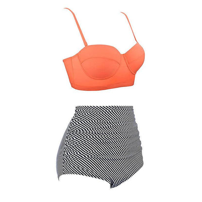 Women Swimsuits Vintage Push Up Polka Dot Plus Size Bathing Suits High Waist Bikini Underwire High Waist Swimsuit Bathing Suits Bikini Women Swimsuits Vintage Push Up Bathing Suits