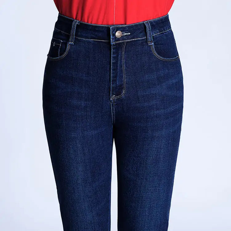 High Waist Stretch Straight Leg Pants