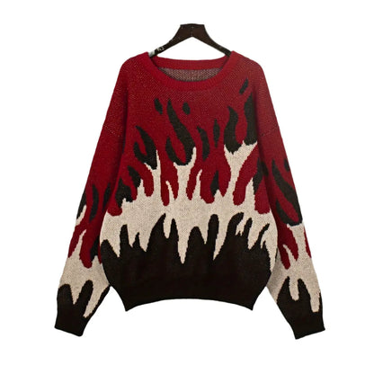 Women's Long Sleeve Round Neck Pullover Sweater