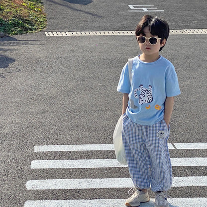 Korean Cartoon Children's Clothing for Boys and Girls